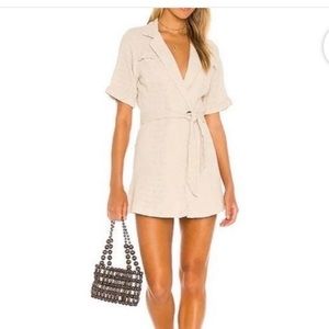 FREE PEOPLE Clementine Mini Dress in Natural - Size Small